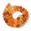 Dyed & Heated Natural Dragon Veins Agate Beads Strands G-P539-A01-19-3