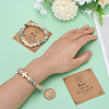 4Pcs Natural Flower Amazonite Round Beads Stretch Bracelets for Men Women BJEW-ME00007-3