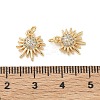 SHEGRACE Brass Micro Pave Cubic Zirconia Pendants XGRQ3D471-467G-3