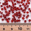 8/0 Glass Bugle Beads SEED-S032-07A-25B-4