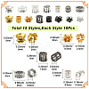 150Pcs 15 Styles Alloy European Beads FIND-SC0020-10-2