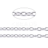3.28 Feet 201 Stainless Steel Cable Chains X-CHS-R008-11-3