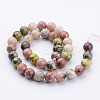Natural Plum Blossom Jasper Beads Strands G-K152-07-10mm-1