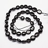 Natural Black Tourmaline Bead Strands X-G-L459-07-2