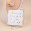 20Pcs Round Brass Nose Studs WGFA8C5-03-2