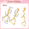 6Pcs Brass Hook Buttons AJEW-SC0003-20-2