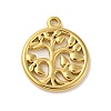 Ion Plating(IP) 304 Stainless Steel Pendants STAS-C104-04G-1