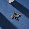 304 Stainless Steel Micro Pave Clear Cubic Zirconia Stud Earrings EJEW-P299-01B-G-2
