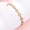 304 Stainless Steel Link Chain Bracelets for Women BJEW-A047-03G-1