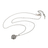 Zinc Alloy Crystal Rhinestone Sport Ball Pendant Cable Chain Necklaces LS-NJEW-U024-01P-04-4