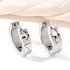 304 Stainless Steel Polishing Effect Hoop Earrings EJEW-M001-32P-1