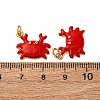 Brass Enamel Pendants KK-CJC0013-10G-RS-3