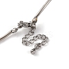 Rack Plating Brass & ABS Plastic Pearl Beads Round Link Chain Necklaces for Women NJEW-C059-08P-3