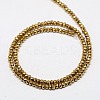 Electroplate Non-magnetic Synthetic Hematite Beads Strands G-J160-A-02-2