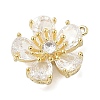 Brass Micro Pave Cubic Zirconia Pendants KK-S514-02B-G-2