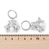 304 Stainless Steel ABS Imitation Pearl Hoop Earrings EJEW-M070-19P-3