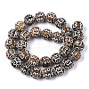 Tibetan Style dZi Beads Strands TDZI-R001-02-2