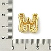 Rack Plating Brass Clear Cubic Zirconia Pendants KK-S378-01G-W-3