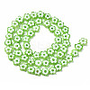 Handmade Millefiori Glass Bead Strands LAMP-J035-8mm-24-2