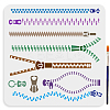 1Pc PET Hollow Out Drawing Painting Stencils DIY-MA0005-74A-1