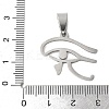 201 Stainless Steel Pendants STAS-V005-03P-3