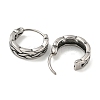 316 Surgical Stainless Steel Hoop Earrings EJEW-D096-09C-AS-2