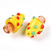 Handmade Lampwork Bumpy Beads X1-LAMP-T022-02A-06-2