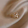 Leaf Alloy Enamel Cuff Rings FS-WG02ED7-01-3