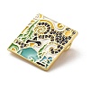 Brass Micro Pave Cubic Zirconia Pendants with Enamel KK-H458-07G-02-2