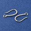 Long-Lasting Plated Brass Ear Wire KK-K381-07S-2
