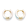 Brass Huggie Hoop Earrings LS-EJEW-S209-07C-3