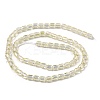 Electroplate Transparent Glass Beads Strands GLAA-C029-02A-08-2