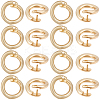 Brass Snap Clasps KK-BBC0021-49G-1