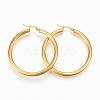 304 Stainless Steel Big Hoop Earrings LS-EJEW-H358-08G-1