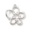 Brass Micro Pave Cubic Zirconia Pendants KK-D283-05P-1