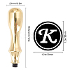 1Pc Golden Tone Brass Stamp Head DIY-CP0008-98A-2