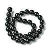Natural Dyed & Heated Black Onyx Round Beads Strand X-G-L087-12mm-01-4