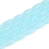 Imitation Jade Glass Beads Strands GLAA-T028-15J-01-1