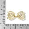 Brass Micro Pave Cubic Zirconia Fold Over Clasps KK-U052-10G-3