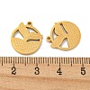 Ion Plating(IP) 304 Stainless Steel Pendants STAS-S135-08G-3