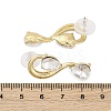 Alloy Rhinestones Stud Earrings EJEW-M075-04G-01-3