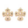 304 Stainless Steel with Enamel Pendants STAS-T068-107B-G-1
