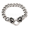 304 Stainless Steel Cuban Link Chains Bracelets for Unisex BJEW-A092-06A-P-4