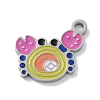 304 Stainless Steel Enamel Charms STAS-P339-18P-02-1