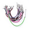 Trendy Braided Imitation Leather Bracelet Making BJEW-S076-M-1