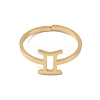 Real 18K Gold Plated 304 Stainless Steel Adjustable Finger Ring RJEW-L115-01G-06-2