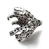 Brass Micro Pave Black Cubic Zirconia Beads KK-V011-26P-2