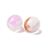 Opaque Resin with Glitter Powder European Beads RESI-G119-04-2