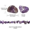 Natural Amethyst Chip Beads Strands G-YW0002-09-5