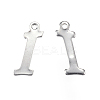 Non-Tarnish 304 Stainless Steel Letter Charms X-STAS-F039-01I-P-2